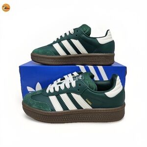 Size 5Y / 6.5w - Adidas Samba XLG Green JR6815 Women’s Brand New FAST SHIP